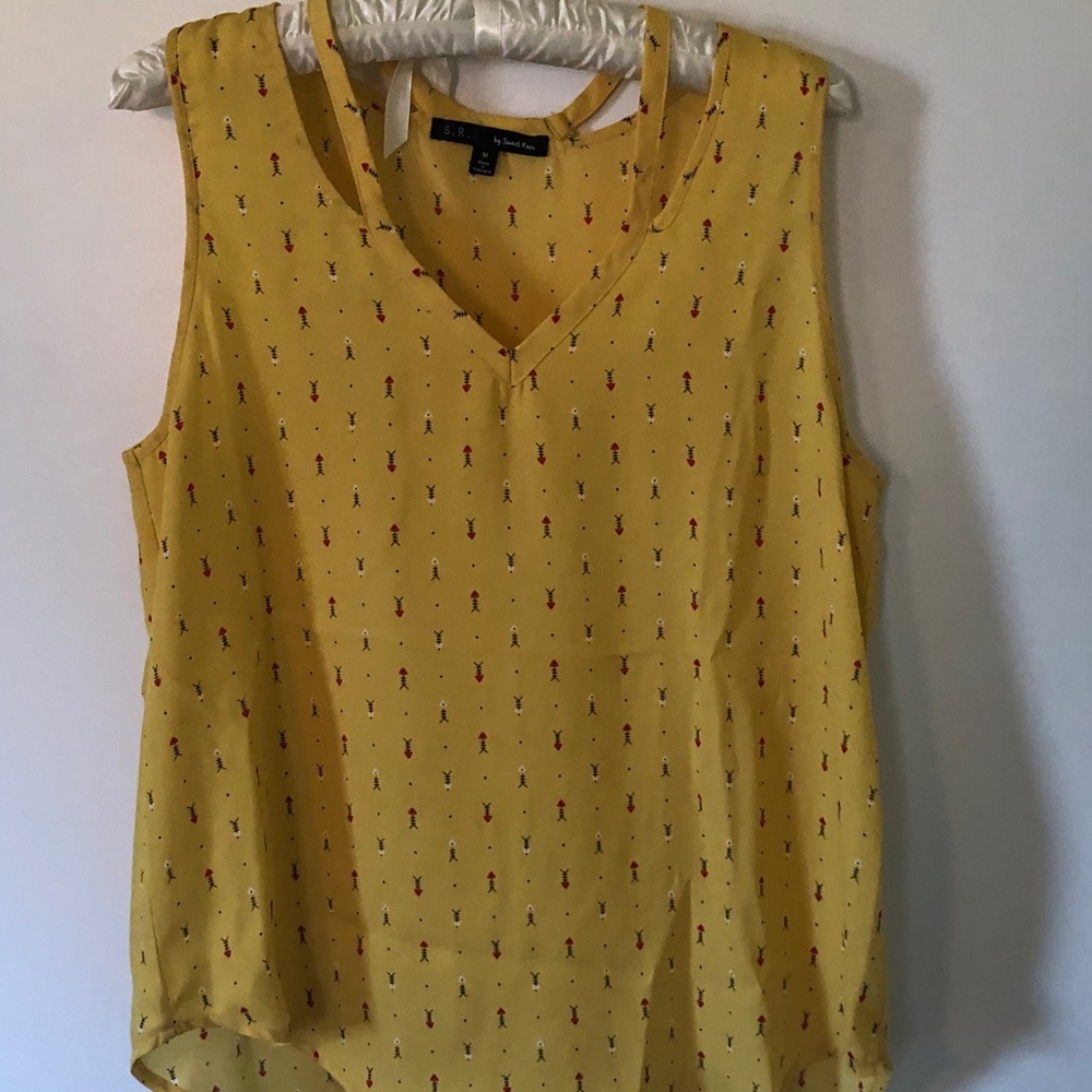 Fishbone dressy tank